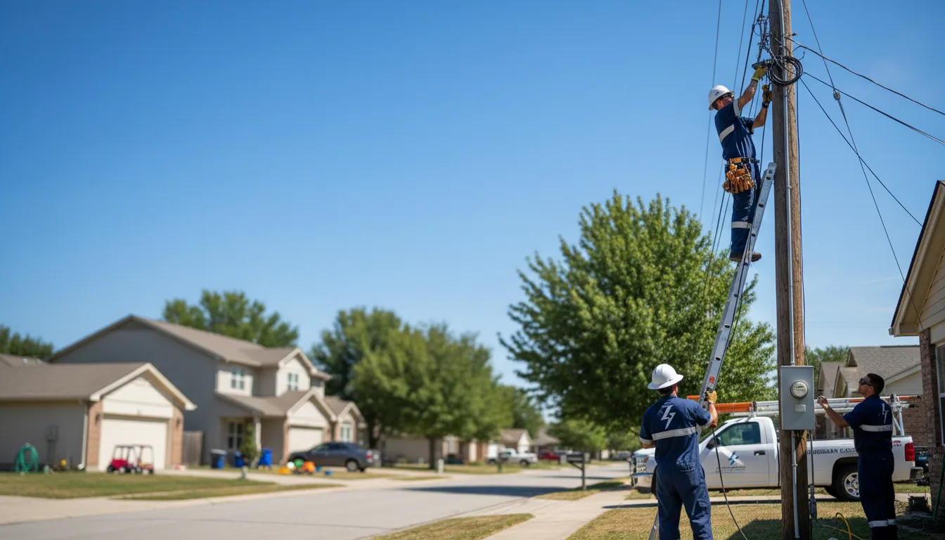 Residential electrician providing installation services in Pitcairn, PA